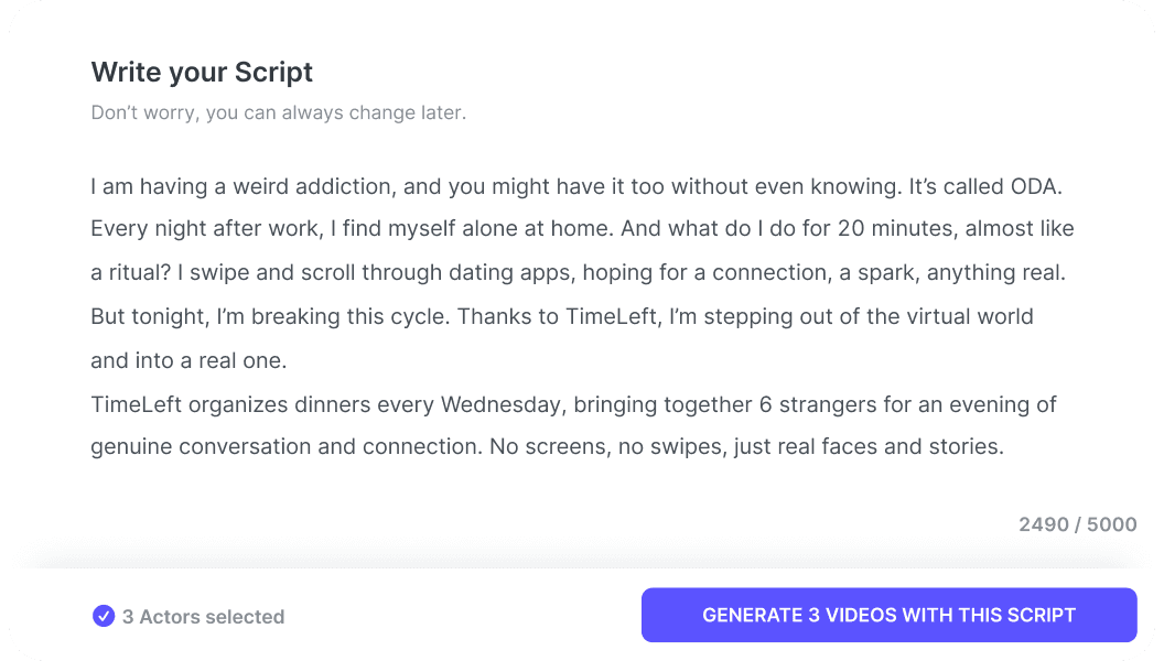 Refine actor scripts